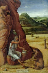 Der heilige Hieronymus in der Wildnis, ca. 1450